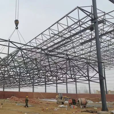 Customized Indoor Gymnasium Light Roof Prefabricated Galvanized Steel Space Frame for Sale