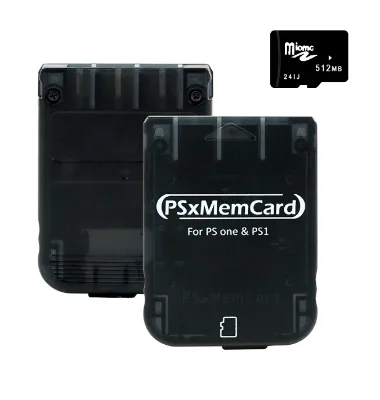 BitFunx PSxMemCard Memory Card to Store Saves for PS1 and PS2 Games Retro Game Consoles
