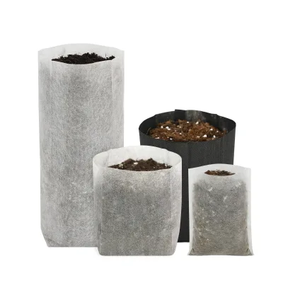 Thick Non Woven Seeding Grow Bags Large 2.3 X 5 in Hot Selling Nursery Bag for Flower Tree Vegetable