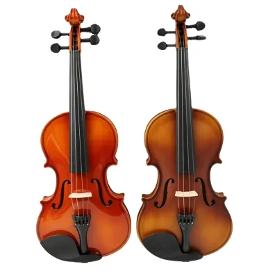 Floral Inlaid Violin Musical Instrument Adult Kid Beginner Practice Solid Wood Handmade Violin