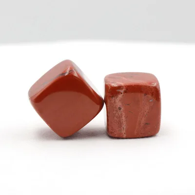 HY Wholesale Natural Polished Crystal Red Jasper Irregular Cube Tumbled Stones for Healing