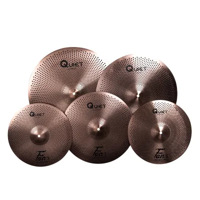 FANS Rose Gold Series Low Volume Cymbals with Free Cymbal Bag Four Packs
