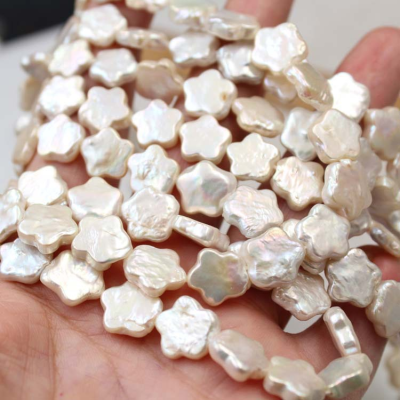 11mm Five-pointed Star Shape Freshwater Pearl Keshi Loose Pearls