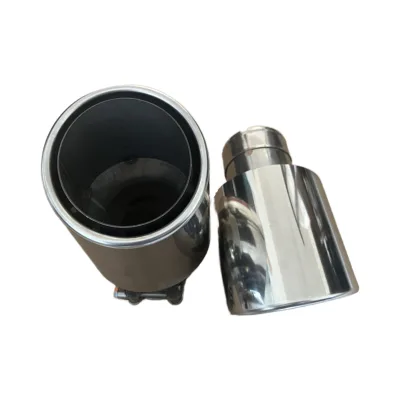 Upgrade Universal Stainless Steel Exhaust Tips for All Cars 63mm Inlet Clamp Tail Pipe Polished Surface Muffler