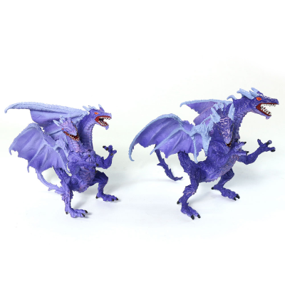 Purple Mythical Model Plastic Toy Dragon Figurines