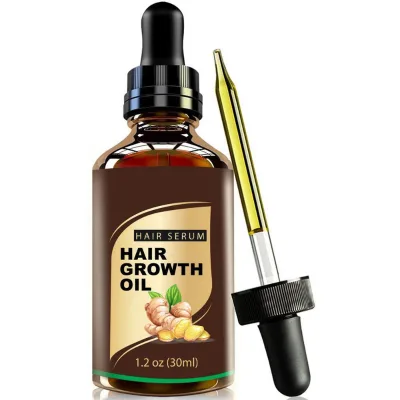 Natural Ginger Hair Treatment Regrowth Oil Anti Hair Loss Thickening Stronger Hair Growth Serum