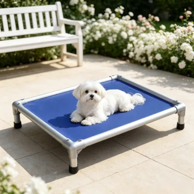 Compact Split Pack Aluminum Elevated Dog Bed Space-Saving Pet Cot for Global Bulk Wholesale