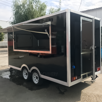 Good Selling Chinese Lemonade BBQ Truck Stainless Steel Mobile Pizza Food Cart for Restaurant Use Ice Cream Included Sale China