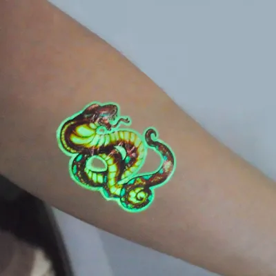 Custom High Quality Safe Eco Friendly Glow-in-the-dark Tattoo Stickers
