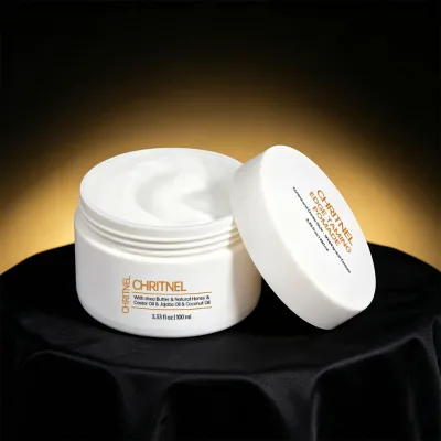 Oem Odm Factory Edge Taming Jojoba Oil Enriched Pomade Natural Nourish Smooth Flyaway Hair Paraben Free Daily Hairstyle Custom