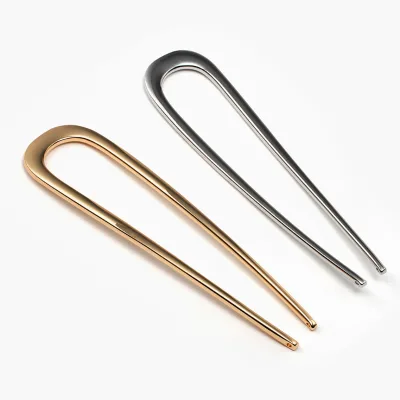 Wholesale Hot Selling U Shape Hair Pins for Hair Bun French Hair Forks Minimalist Hairpin Women Hair Accessories