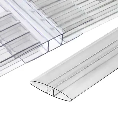 Clear Polycarbonate Sheet Parts Joint H Profile