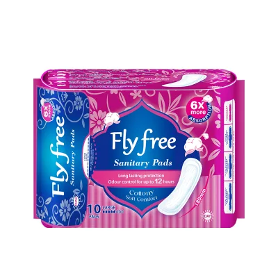 Organic Cotton Breathable Winged Regular Sanitary Towel with High Absorbency & Leak Guard for Night Use
