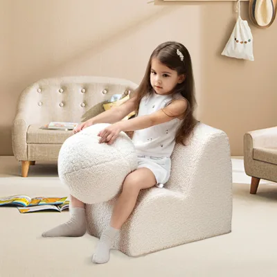 New Kids Sofa Chair Function Foam Sofa Kids Plush FLeece Fabric Cute Cotton Seat Children Playing Reading Kids Sofa Chair