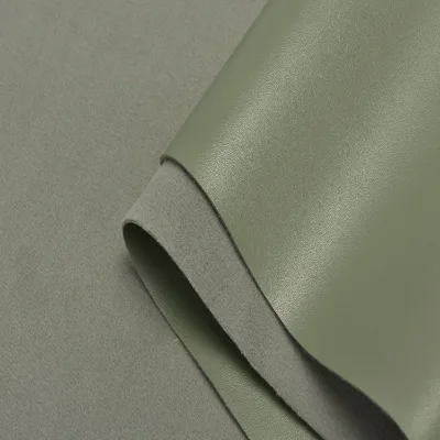 Stock Eco Friendly Napa PVC Artificial Leather for Bags Handbag Furniture with Imitation Cotton Backing