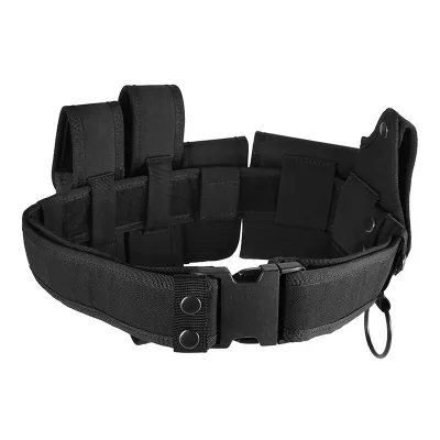 Wholesale Outdoor High Density Material Adjustable Heavy Duty Utility Belt Quick-Release Belt with Pouch Tactic Waist Belt