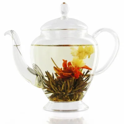 Portable Blooming Tea with Mixed Dried Flowers and Pu'er Health and Slimming Benefits Packaged in Bulk Box