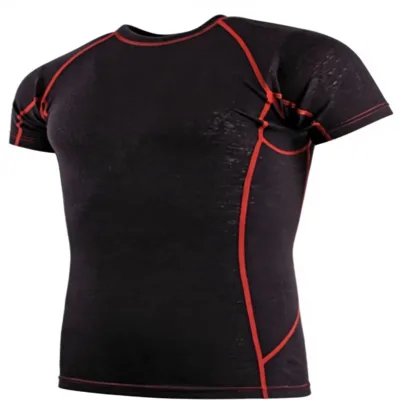 Merino Wool Thermal T Shirt for Layering Winter Outdoor Sports