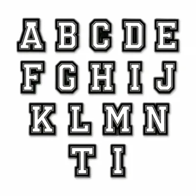 A-Z White Alphabet PVC Shoe Charms Soft Rubber Letter Clog Charms Detachable DIY Decorations Custom Logo Shoe Accessories