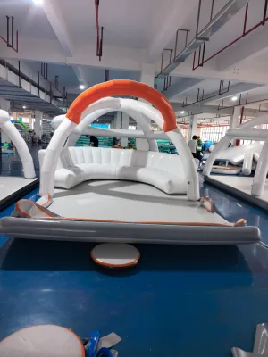 High Quality Inflatable Floating Island Platform Inflatable Pontoon Platform for Sale