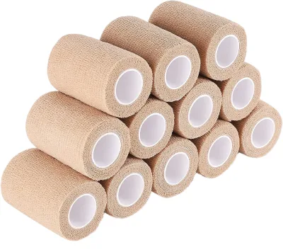 Assorted Size Non Woven Adhesive Bandage Finger Tape Elastic Customize Patterns Self Cohesive Bandage