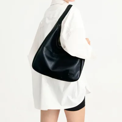 Soft PU Leather Hobo Bags for Women Large Capacity Shoulder Bags with Front Pocket for Daily Commute