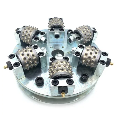 Manufacture Diamond Bush Hammer Roller Bits Grinding Wheel Stone Lychee Finish Marble Granite Concrete Grinding Abrasive Plate