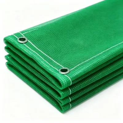 Tear Resistant Aluminium Strip Blended HDPE Construction Safety Net for High Rise Construction Sun Block Cover
