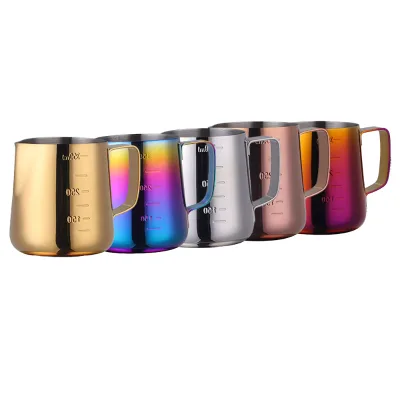 1PCS Festival Promotion Stainless Latte Maker Arab Sharp Spout Frothing Steaming Coffee Jug Milk Pitcher