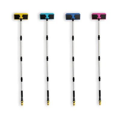 Factory Supply Water Fed Telescopic Car Wash Brush with Hose Attachment Window Washing Brush