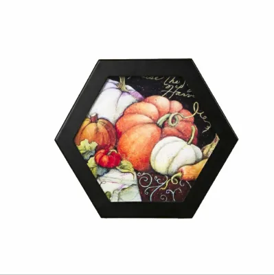 Circular Six Angle Frame Wooden Photo Frame - Designer Photo Frame