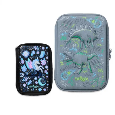 Australian Children's Cartoon-Style Creative Dinosaur Pencil Case Multi-Functional Folding Design for School Office