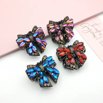 51209 High Quality Design Crystal Alloy Bow Fancy Beads Decoration Rhinestone Beads for Jewelry Making Beaded Pen Making