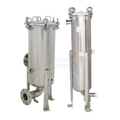 High Flow Food Grade SUS304/316L Stainless Steel Filter Bag Housing for Water Liquid/juice/beer/wine/milk Purifying