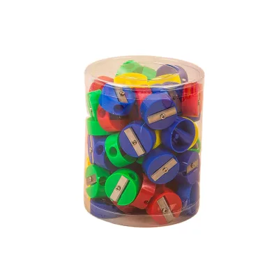 Eurolucky New Geometric Circular Shape Sharpener for Pencil Creative Plastic Pencil Sharpener Student Pencil Sharpener