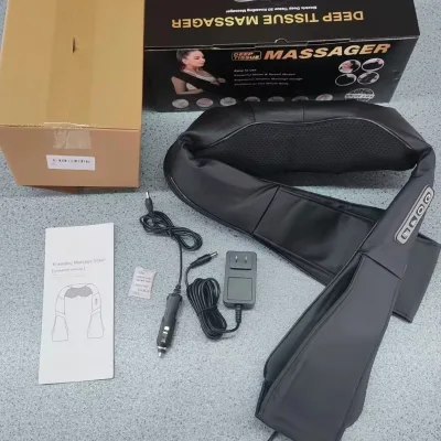 Neck & Shoulder Massager with Heat, Deep Tissue Kneading Back Massager for Pain Relief,