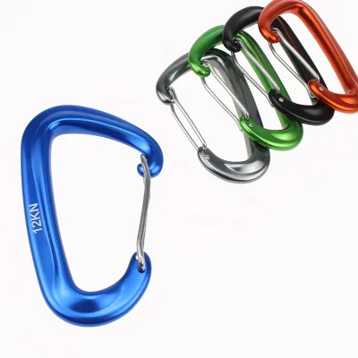 Outdoor 12KN 7075 Aluminum Climbing Caribeaner Clips Camping Small Durable Carabiner Keychain Mountain Carabiner Hooks