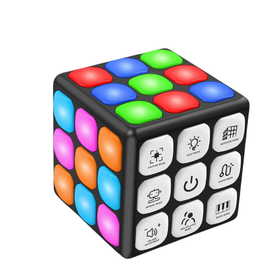 Cool Toys Game Magic Cube LED Flashing Electronic Handheld Game 7 Brain Memory Games Magic Cube Fidget Toy