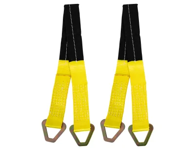 High-quality Axle Strap 36'' 10000LBS Axle Strap With Triangular Ring for Auto Hauler Wheel Strap