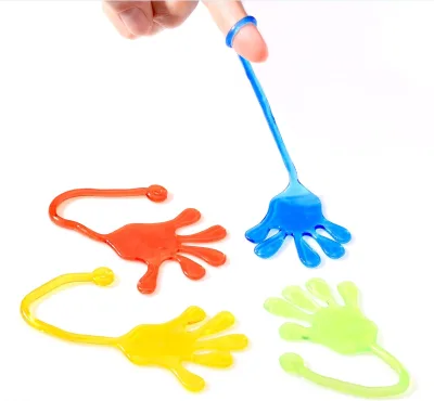 Sticky Hands for Kids Party Favor Goodie Bag Stuffer Stretchy Treasure Box Sticky Finger Capsule Toy for Vending Machine