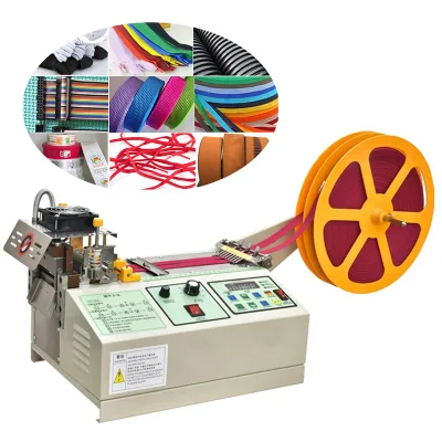 Automatic Webbing Tape Roll Cutting Machine Double Sided Tape Cutting Machine for Leather