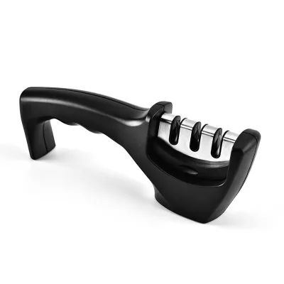 3 Stage Knife Sharpener - Professional 3 Stage Manual Sharpener for Sharpening Kitchen Knives