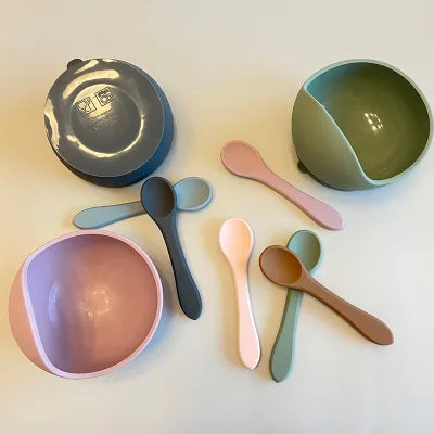 Factory Price New Design Snail Design Baby Toddler Silicone Suction Bowl