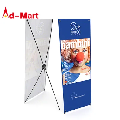 Customized 60 X 160 cm or 80 X 180 cm Stand Banner X Banner Display for Exhibition