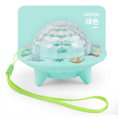 Children's 3D Light Cartoon Star Flying Saucer Explosive Induction Light Toy with Twisted Egg Made of Durable Plastic