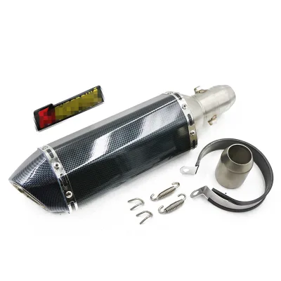 Marmitte Road Universal 51MM Motorcycle Dirt Bike Street Bike Exhaust Muffler Pipe for Kawasaki Ninja400 R3 R25