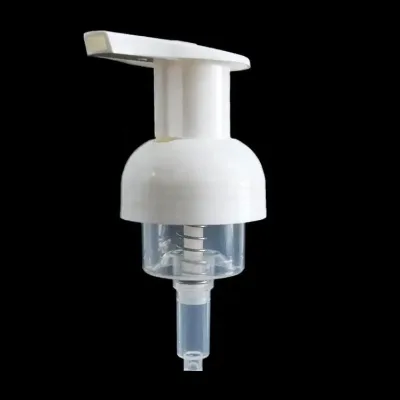 White Hand Wash Pump Sprayer Dispenser with Non-Spill Feature Refillable PP Plastic 40mm for Bottles