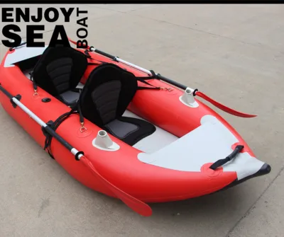 2022 Waterplay Crafts Inflatable Sport Boat Raft PVC Kayak with Aluminum Floor for Rowing Boating