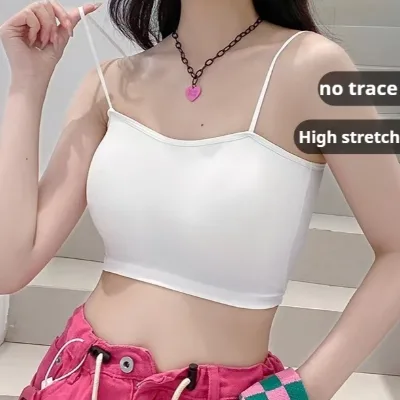 High Stretch Wrap Bra No Steel Ring Bralette One-piece Fixed Cup Bra Wireless Push up Bras with Fixed Chest Pad