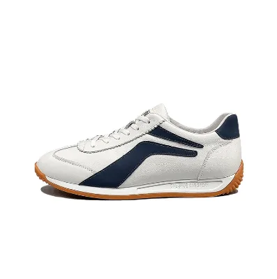 European Brand Men's Casual Sports Running Shoes First-Layer Cowhide Autumn Trendy Versatile Forrest Gump Design Breathable